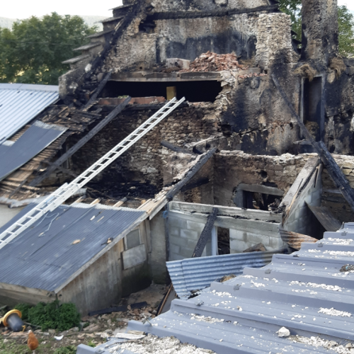 Exploitation agricole à Autrans Méaudre en Vercors - Sinistre incendie