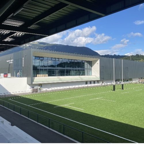 Construction de la plaine de jeux d’Arlod à Valserhône (01)